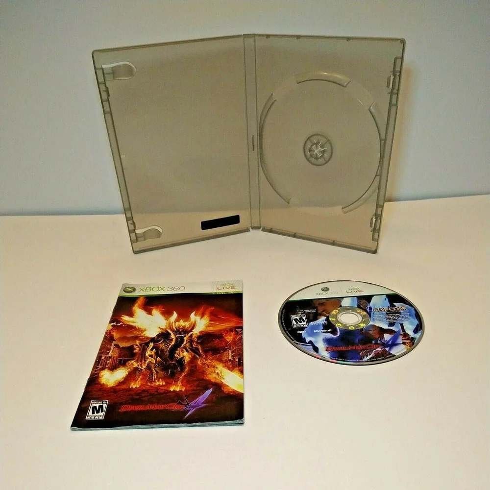 Devil May Cry 4 (Microsoft Xbox 360, 2008) DISC IN NEW CASE + MANUAL.